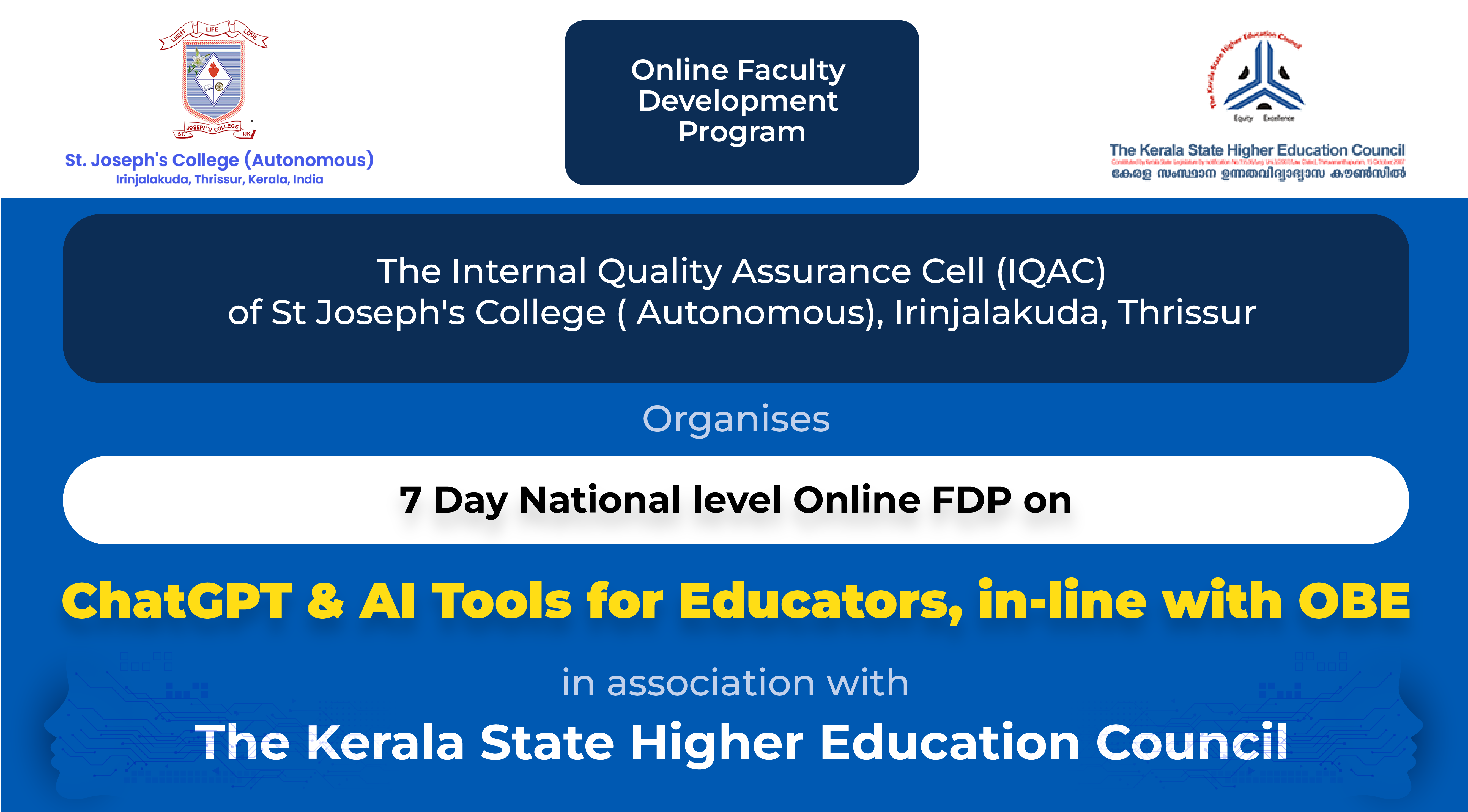 Faculty Development Program on ChatGPT & AI Tools (St Joseph's College)